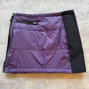 Skhoop Karin Bun Warmer Insulated Mini Skirt, Purple, Small